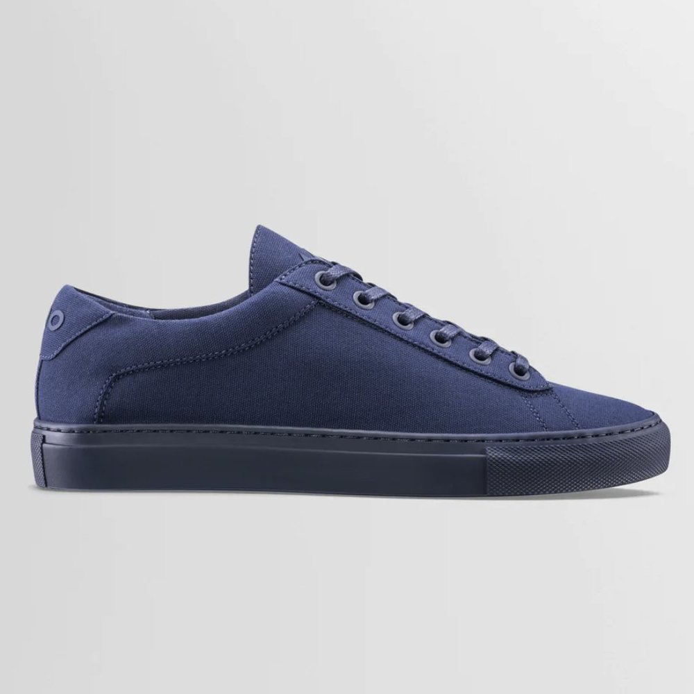 NEW Koio Capri Blue Avio Canvas Sneakers Size 9